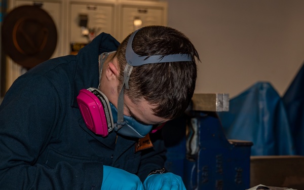 Abraham Lincoln conducts routine operations