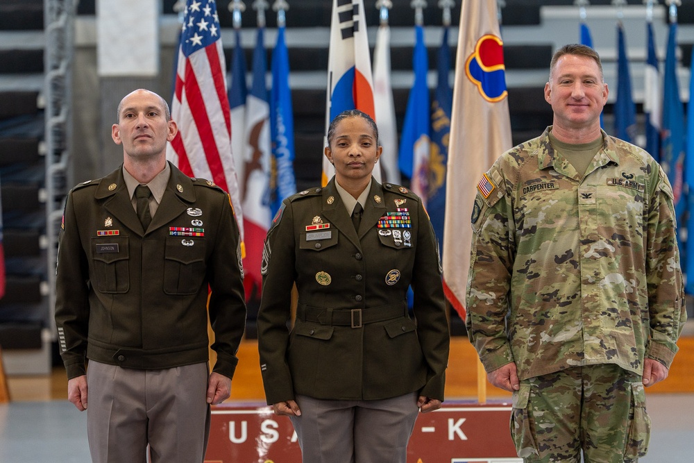 Congratulations to Master Sgt. Markia L. Crumpler!  On Oct. 1 at Camp Carroll, she was promoted to Master Sergeant from Sergeant First Class —a proud milestone in her distinguished U.S. Army career.