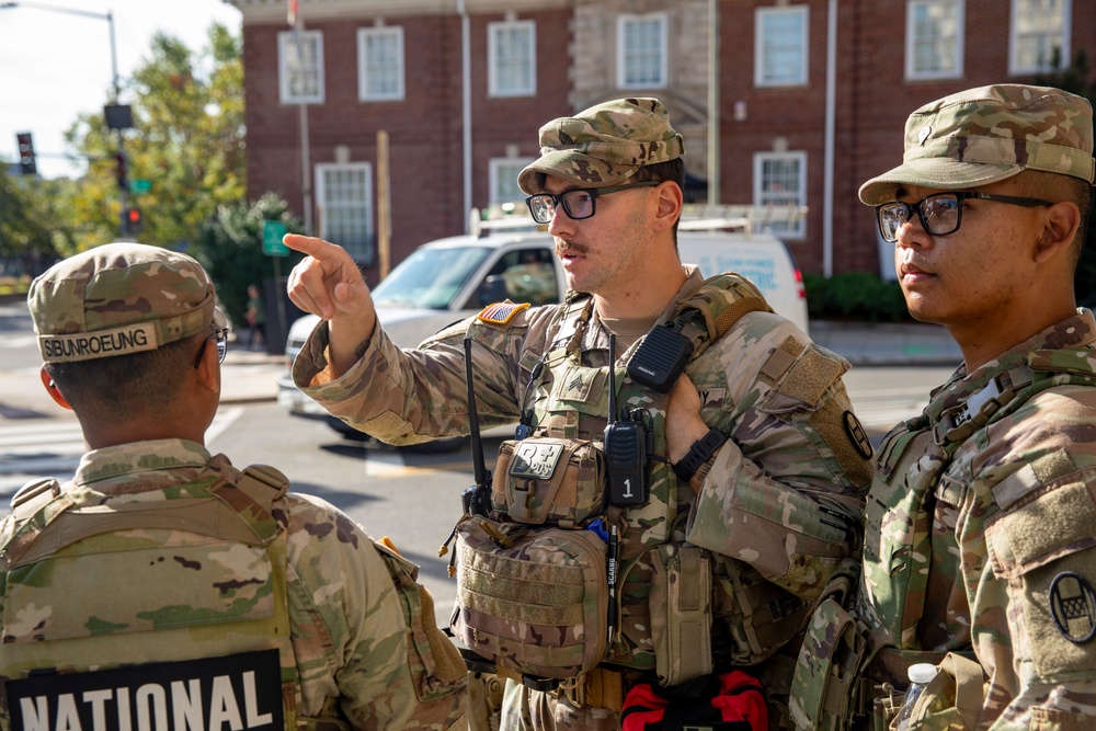 S.C. National Guard Soldiers assigned to Task Force Bulldog Assist in Foot Patrols