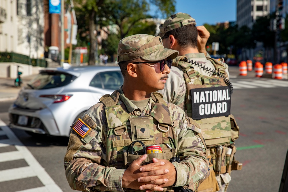 S.C. National Guard Soldiers assigned to Task Force Bulldog Assist in Foot Patrols