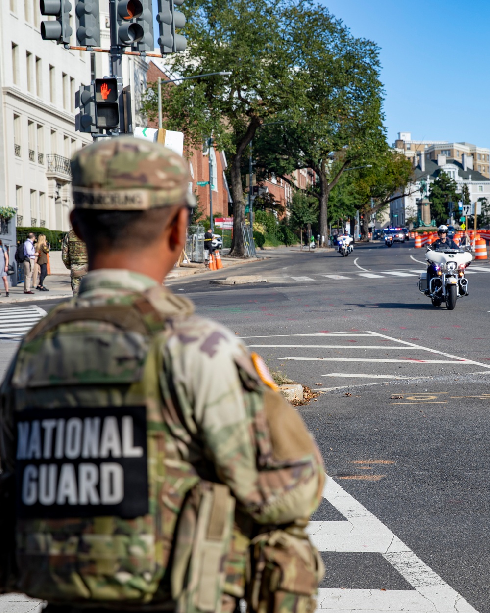 S.C. National Guard Soldiers assigned to Task Force Bulldog Assist in Foot Patrols