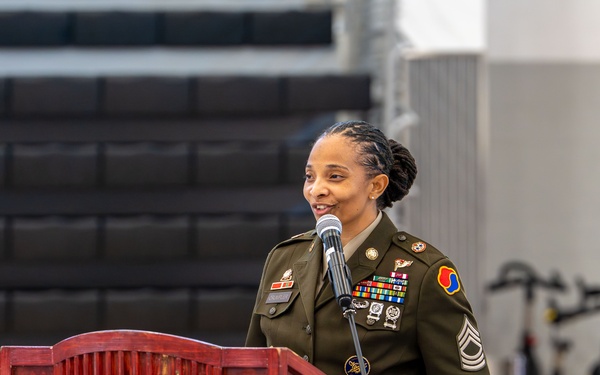Congratulations to Master Sgt. Markia L. Crumpler!  On Oct. 1 at Camp Carroll, she was promoted to Master Sergeant from Sergeant First Class —a proud milestone in her distinguished U.S. Army career.