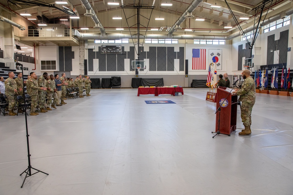 Congratulations to Master Sgt. Markia L. Crumpler!  On Oct. 1 at Camp Carroll, she was promoted to Master Sergeant from Sergeant First Class —a proud milestone in her distinguished U.S. Army career.