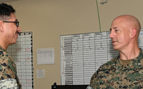 U.S. Marines With Regional Disbursing Office-Pacific Awarded Coins From III MEF