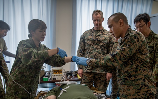 3rd Medical Battalion, Japan Ground Self-Defense Force participate in bilateral medical training in Yonaguni during Resolute Dragon 25