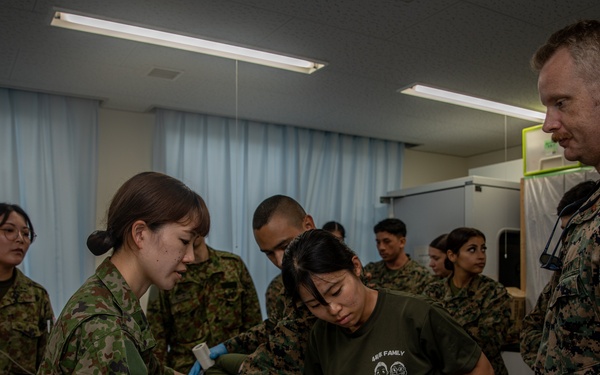 3rd Medical Battalion, Japan Ground Self-Defense Force participate in bilateral medical training in Yonaguni during Resolute Dragon 25