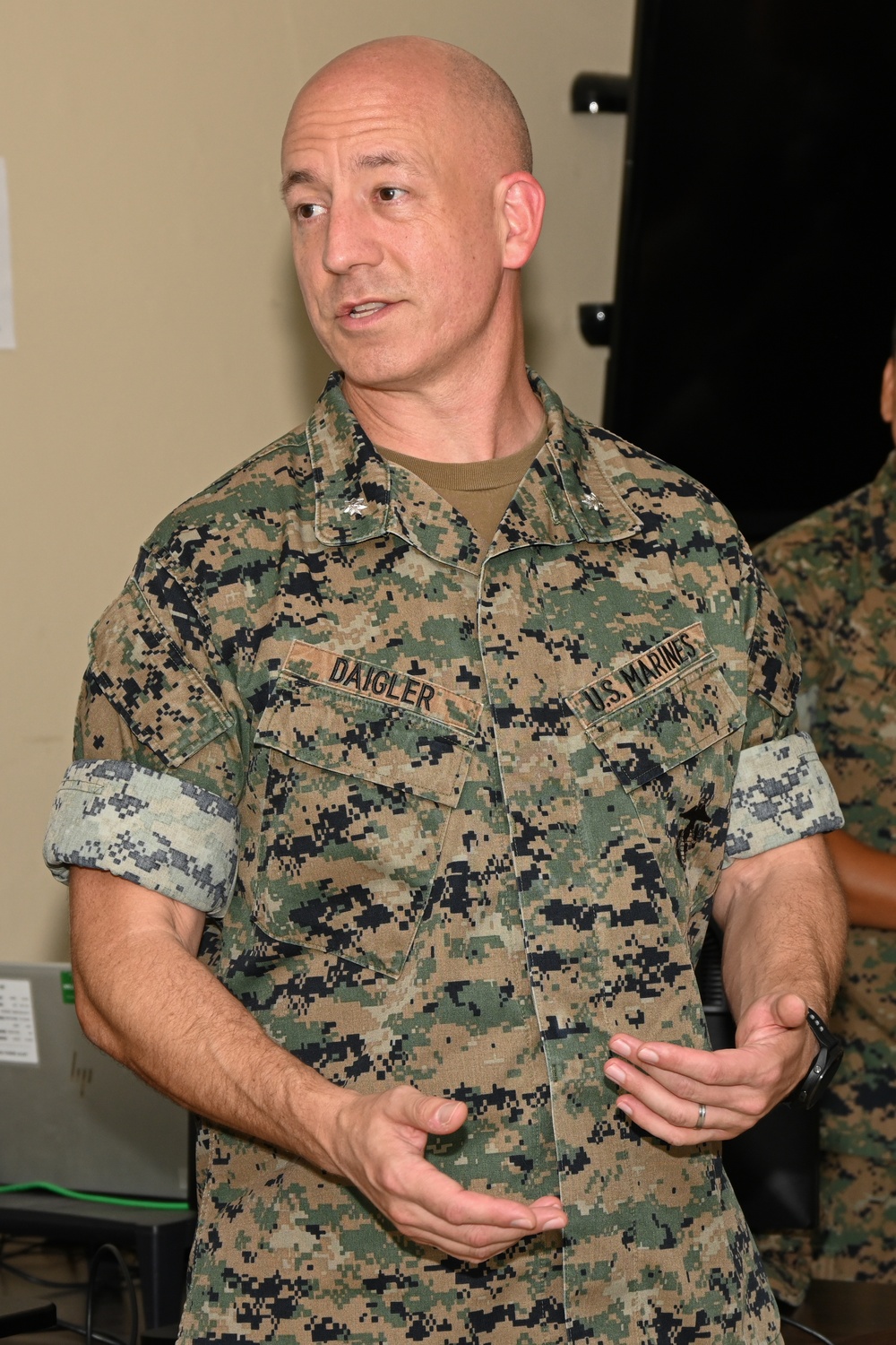 U.S. Marines With Regional Disbursing Office-Pacific Awarded Coins From III MEF