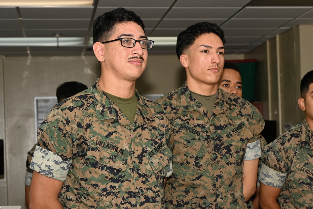 U.S. Marines With Regional Disbursing Office-Pacific Awarded Coins From III MEF