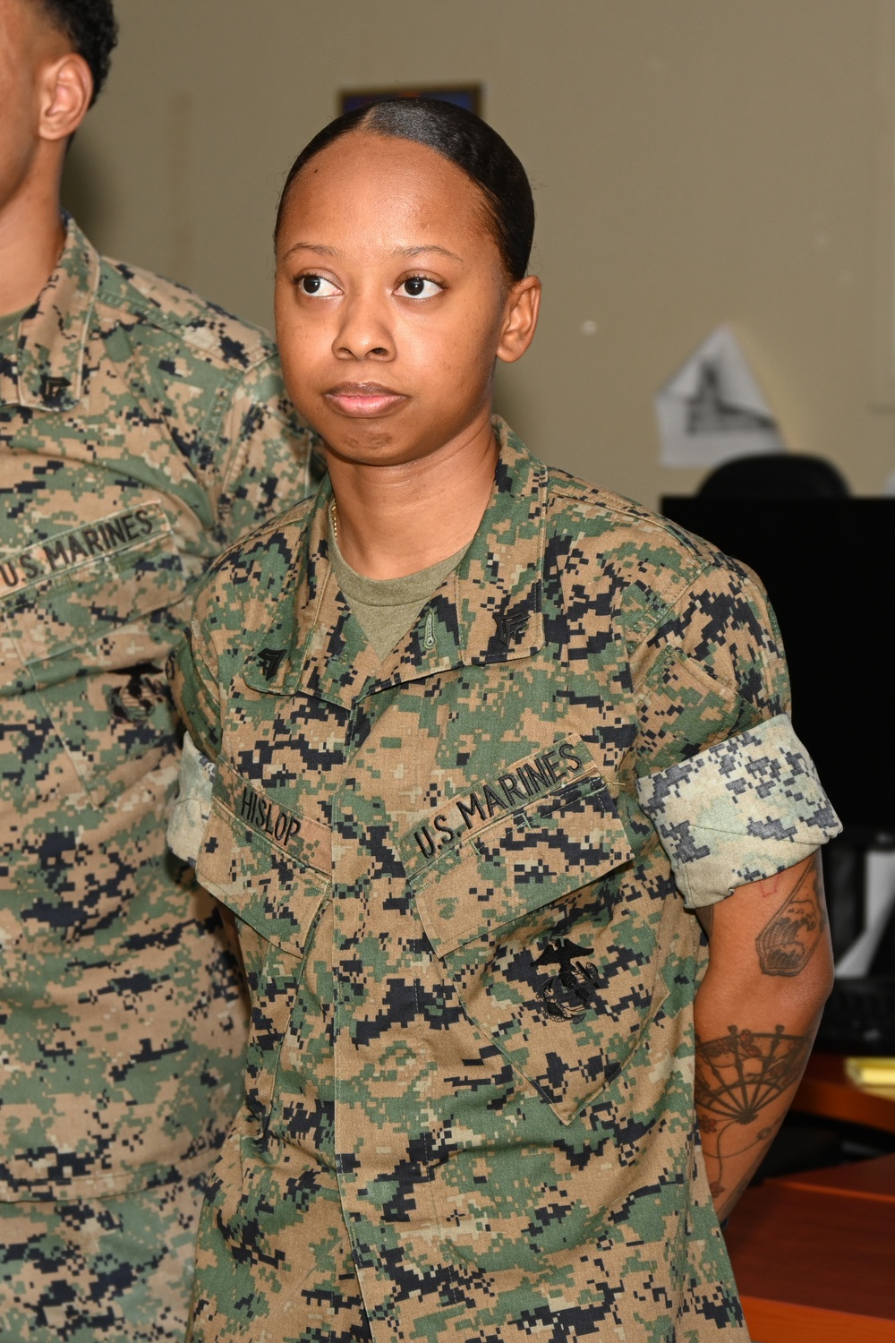 U.S. Marines With Regional Disbursing Office-Pacific Awarded Coins From III MEF