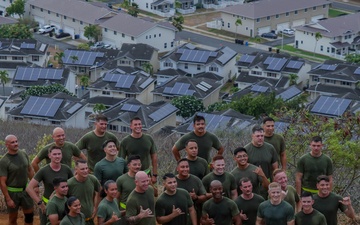 MAG-24 senior enlisted leaders climb Kansas Tower Hill