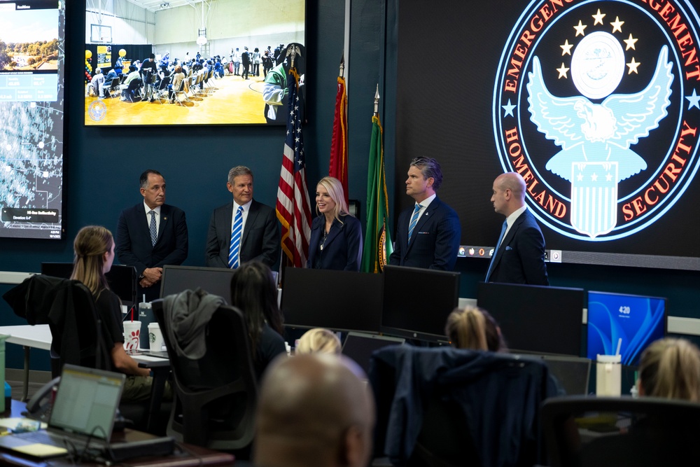 SW Hegseth, AG Bondi, WH DCoS Miller Travel to Memphis