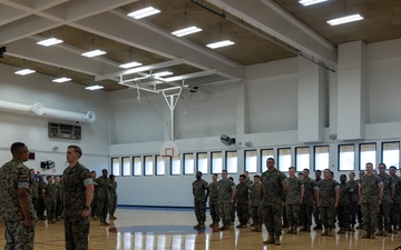 Camp Blaz holds formation for recognition