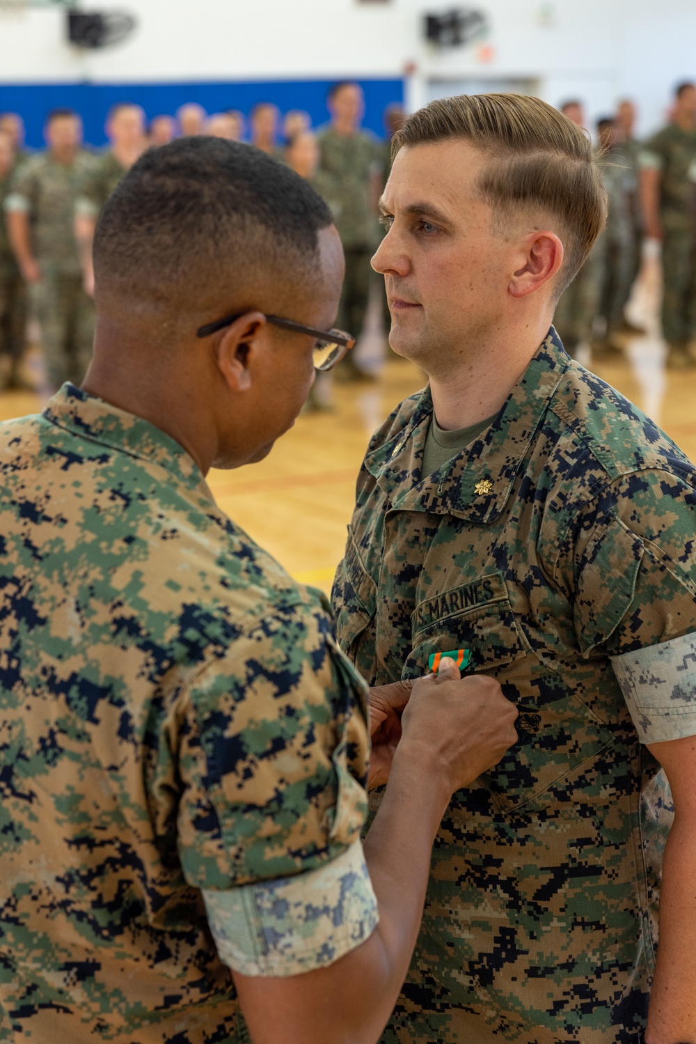Camp Blaz holds formation for recognition