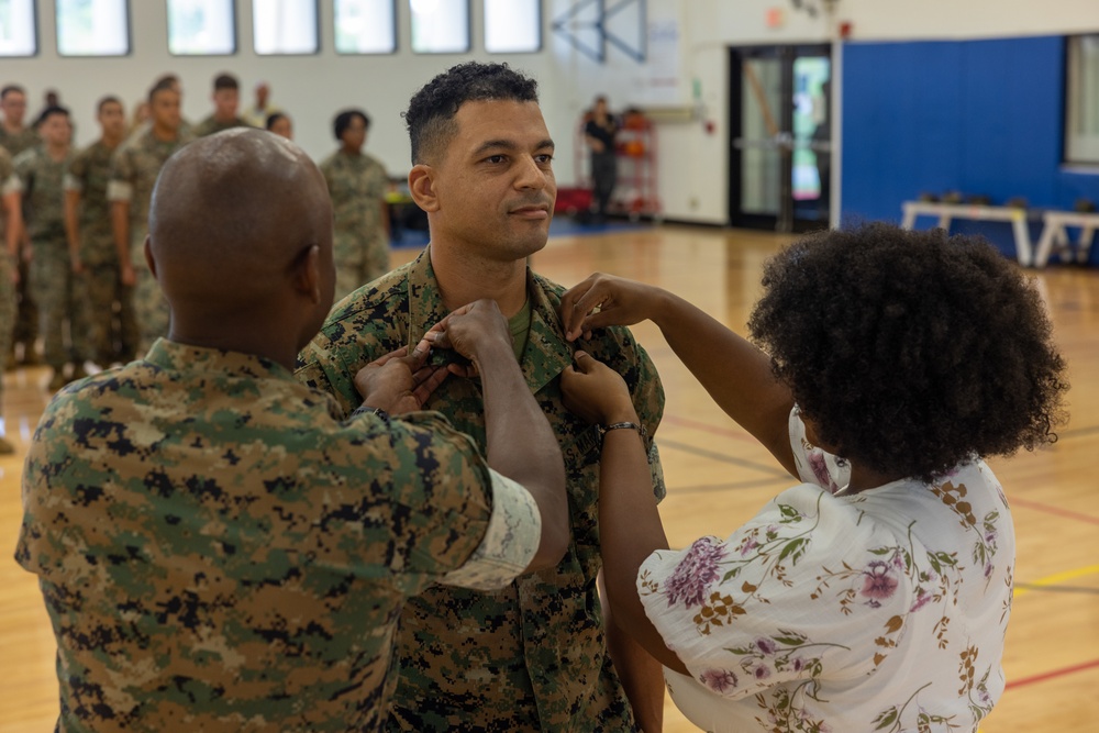 Camp Blaz holds formation for recognition