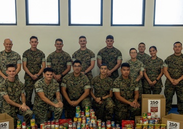 Camp Blaz doubles initial goal as canned food drive comes to a close
