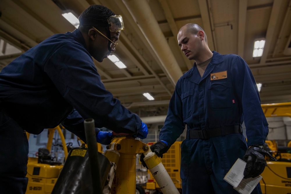 Abraham Lincoln conducts routine operations