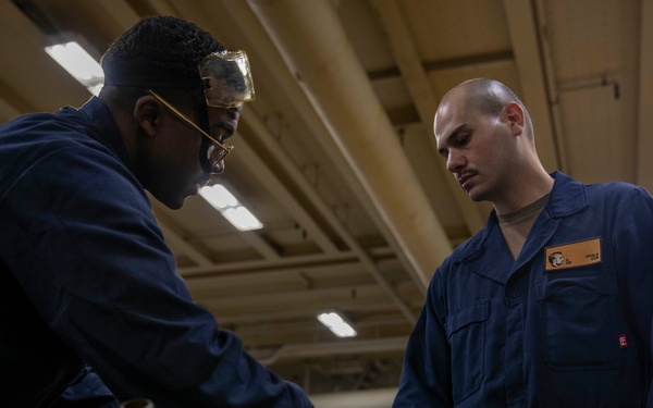 Abraham Lincoln conducts routine operations