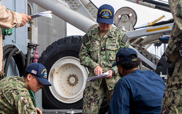 Abraham Lincoln conducts routine operations