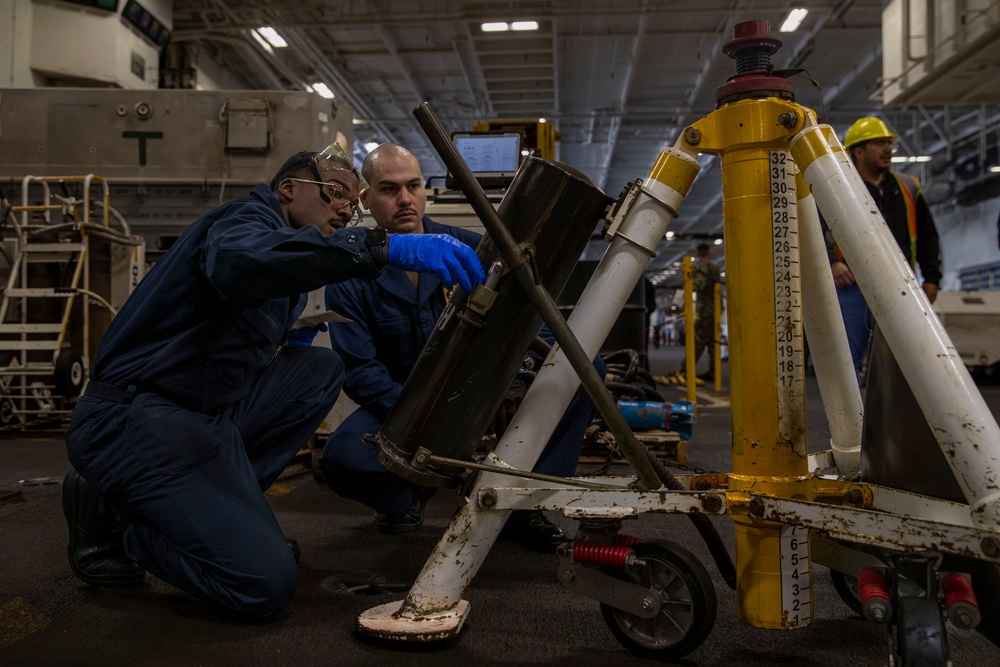 Abraham Lincoln conducts routine operations