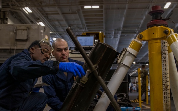 Abraham Lincoln conducts routine operations