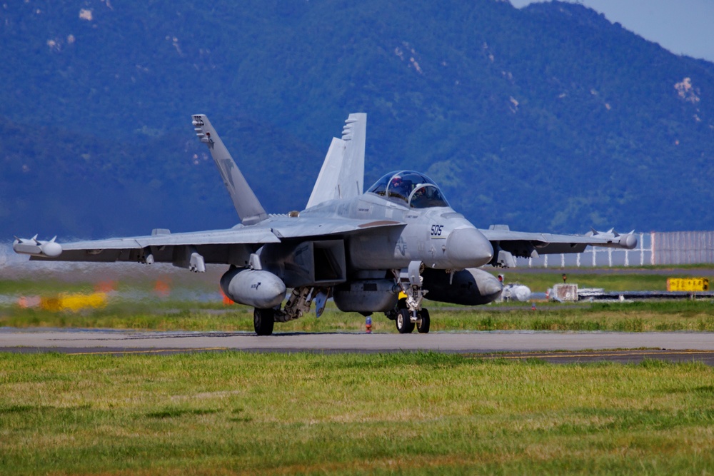 U.S. Navy Field Carrier Landing Practice at MCAS Iwakuni U.S. Navy Field Carrier Landing Practice at MCAS Iwakuni