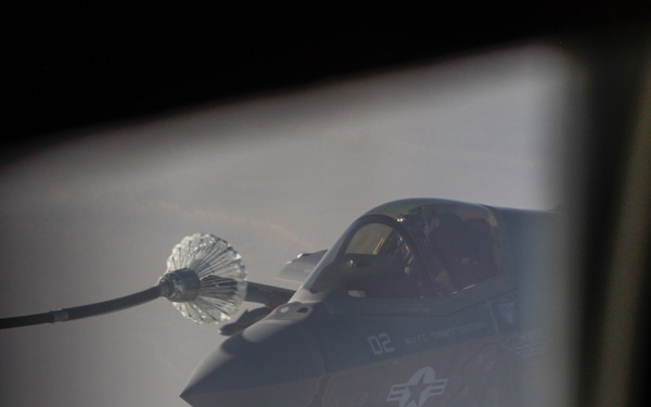 U.S. Marines with VMFA-542 conduct flight operations in the CENTCOM area of operation