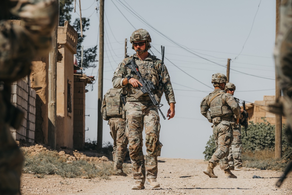 Iowa National Guard Soldiers conduct civil engagment