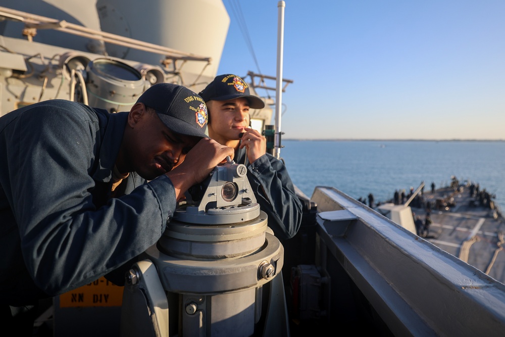 USS Paul Ignatius (DDG 117) conducts Sea-and-anchor evolution