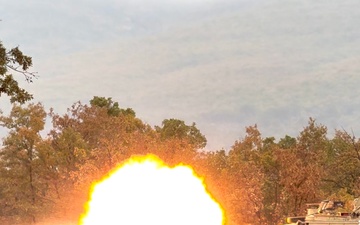 1st ABCT, 1st Infantry Division, M1A2 Abrams Conduct Table V Gunnery at Novo Selo Training Area