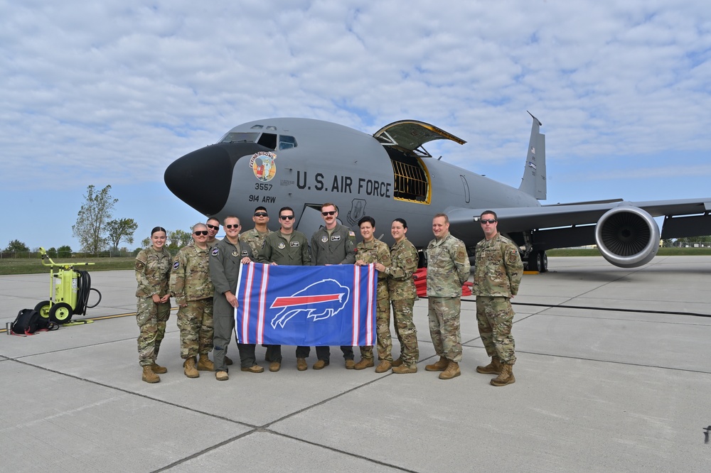 914th ARW conducts Bills Flyover