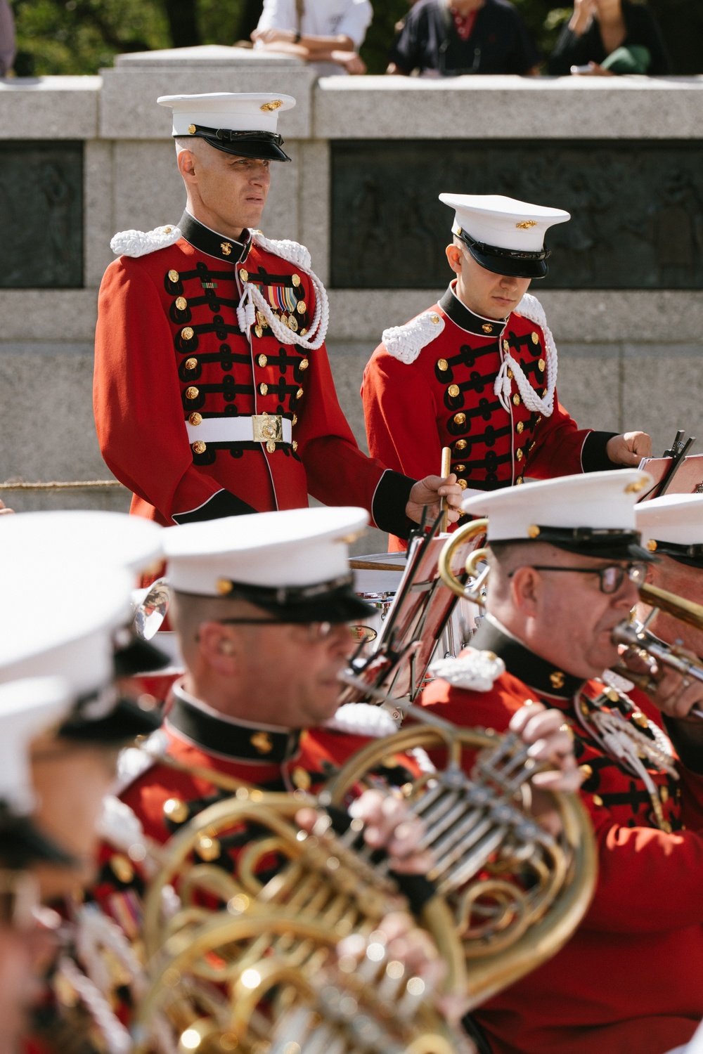 &quot;The President's Own' United States Marine Band Performs at the WWII Memorial for the 80th VJ Day Anniversary