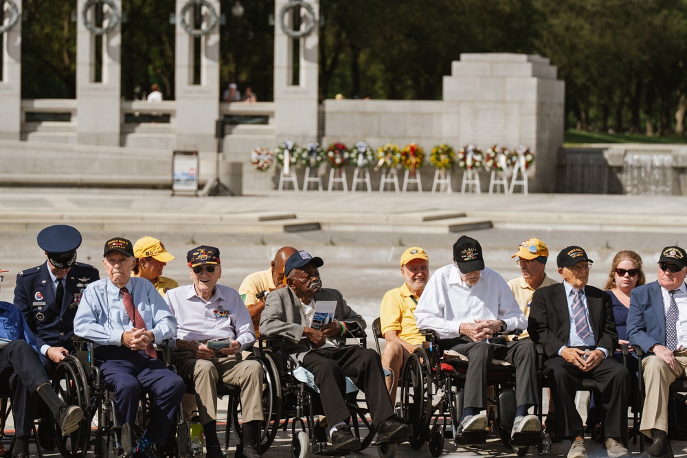 &quot;The President's Own' United States Marine Band Performs at the WWII Memorial for the 80th VJ Day Anniversary