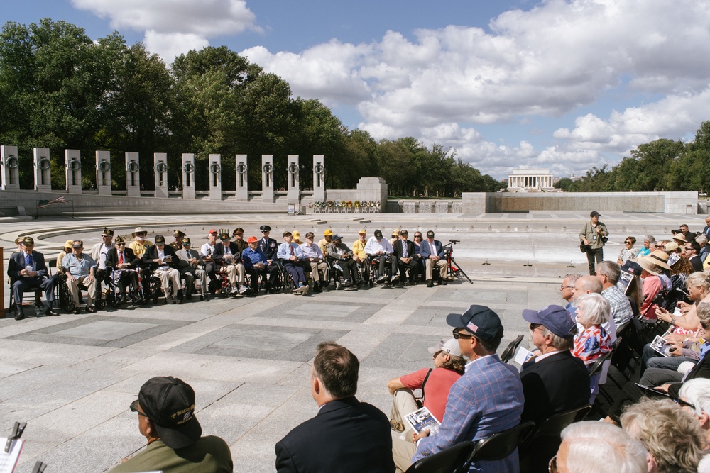 &quot;The President's Own' United States Marine Band Performs at the WWII Memorial for the 80th VJ Day Anniversary