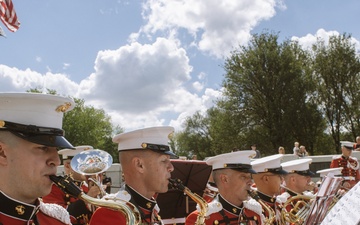 &quot;The President's Own' United States Marine Band Performs at the WWII Memorial for the 80th VJ Day Anniversary