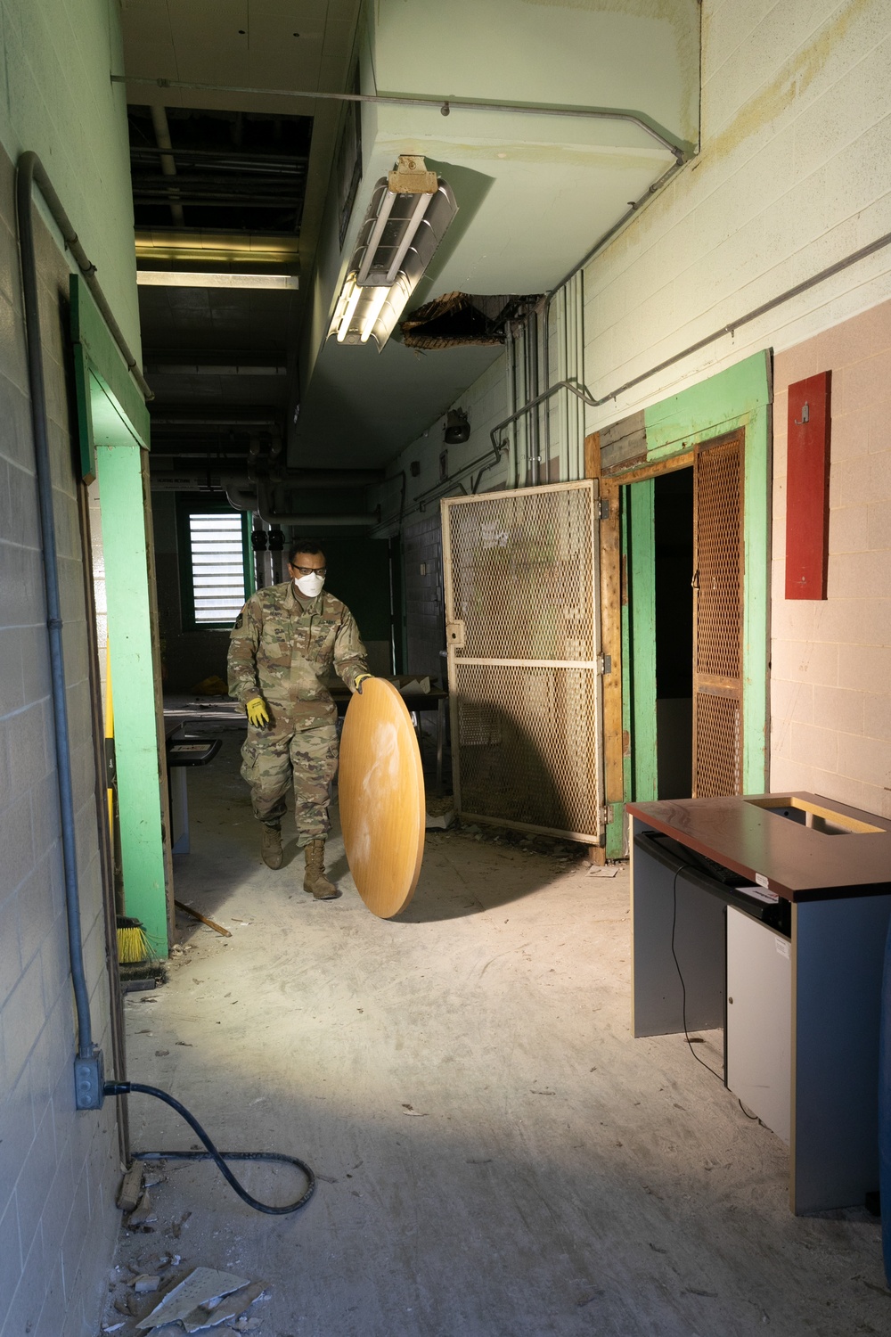 National Guardsmen clear out buildings for Capital Guardian Youth ChalleNGe Academy