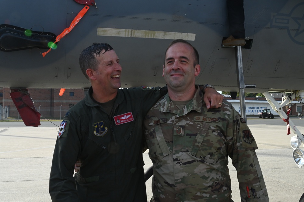A chapter closed, 104th Fighter  Wing Commander takes final flight