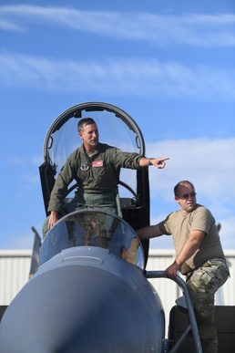 A chapter closed, 104th Fighter  Wing Commander takes final flight