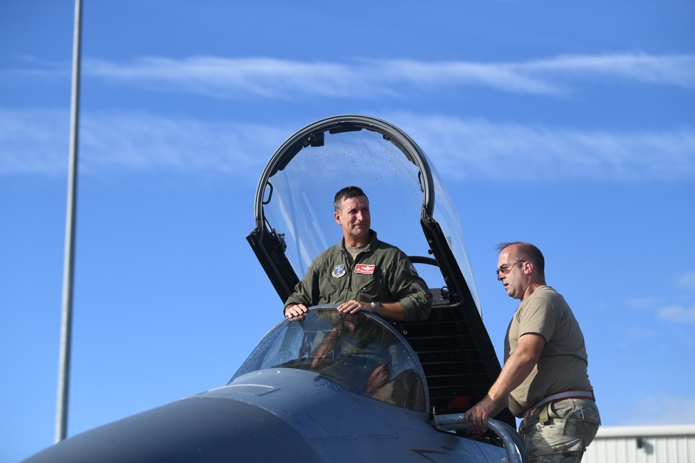 A chapter closed, 104th Fighter  Wing Commander takes final flight