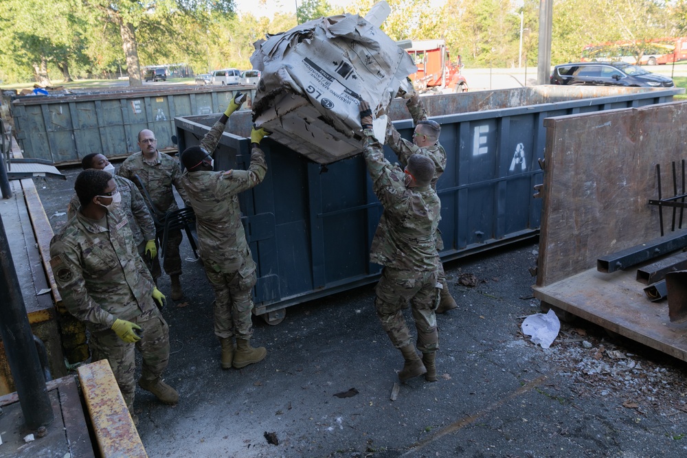 National Guardsmen clear out buildings for Capital Guardian Youth ChalleNGe Academy