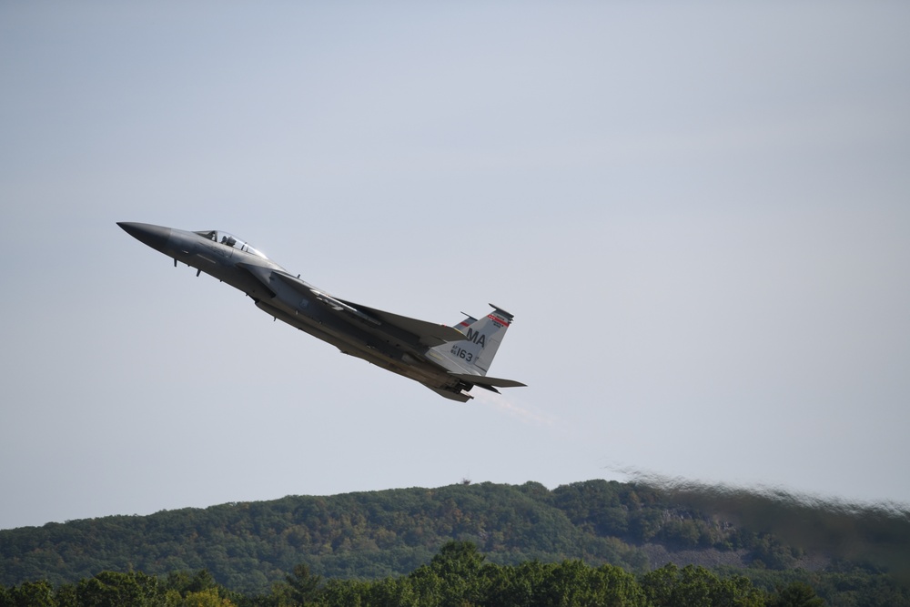 A chapter closed, 104th Fighter  Wing Commander takes final flight