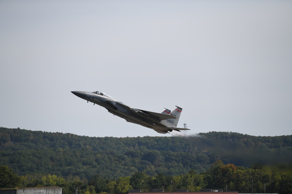 A chapter closed, 104th Fighter  Wing Commander takes final flight