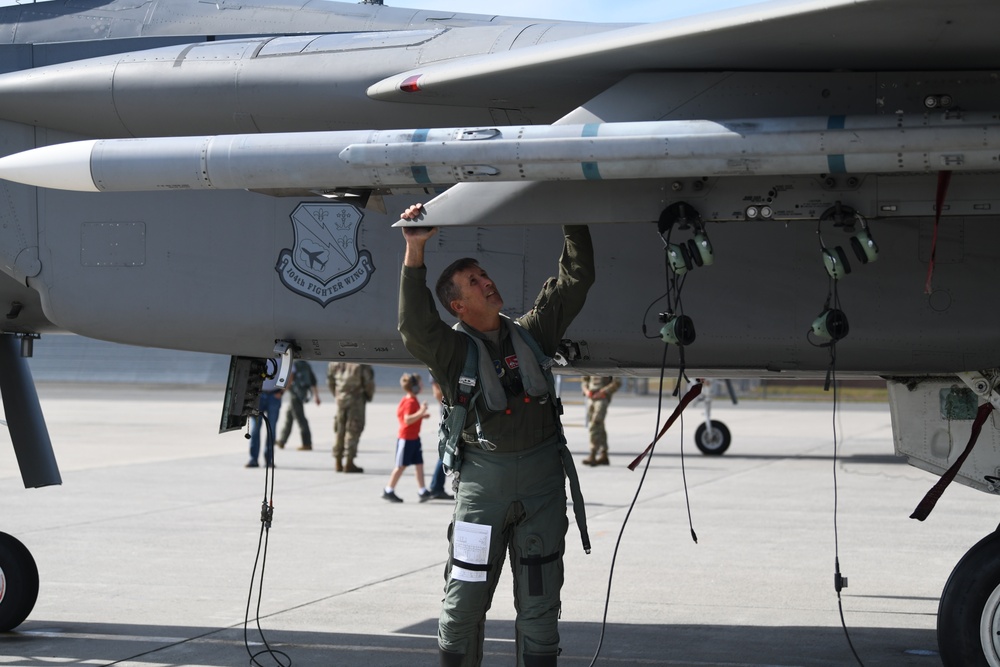 A chapter closed, 104th Fighter  Wing Commander takes final flight