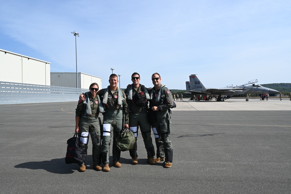 A chapter closed, 104th Fighter  Wing Commander takes final flight