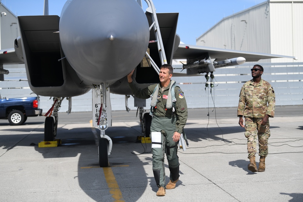 A chapter closed, 104th Fighter  Wing Commander takes final flight