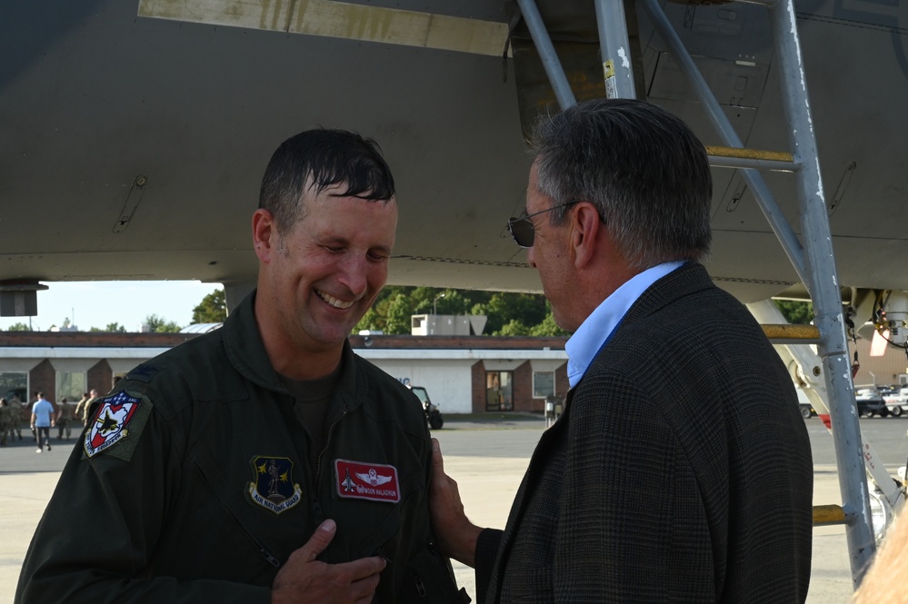 A chapter closed, 104th Fighter  Wing Commander takes final flight