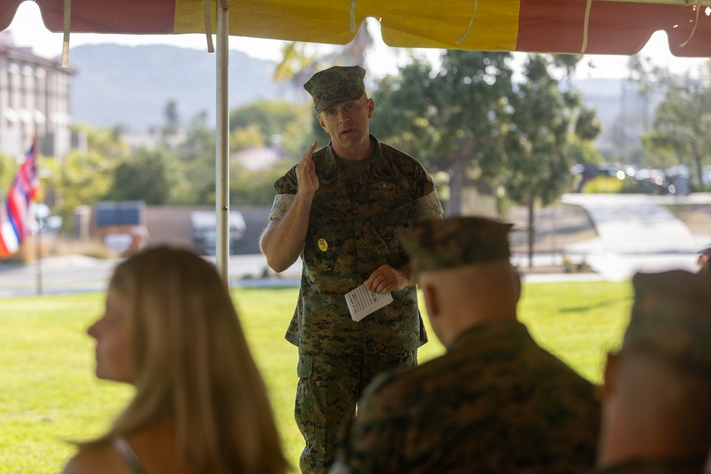 1st Marine Logistics Group Command Master Chief Change of Charge