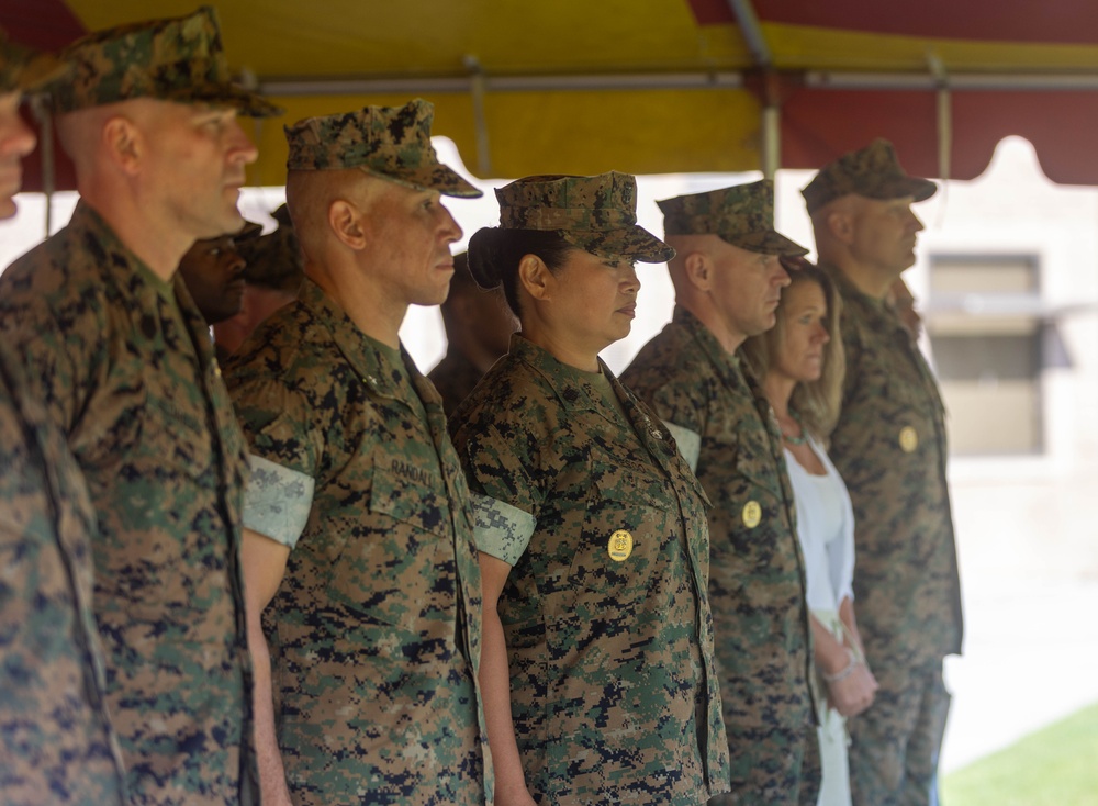 1st Marine Logistics Group Command Master Chief Change of Charge