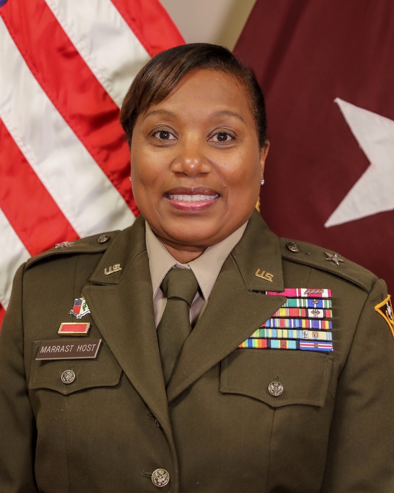Brigadier General Jennifer Marrast Host Command Photo