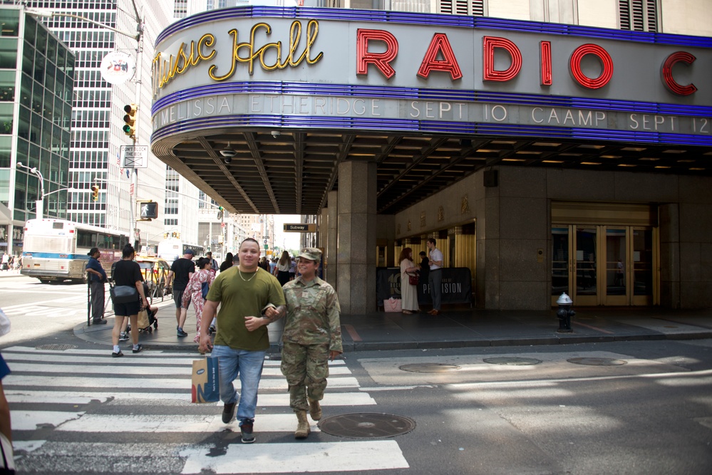U.S. Army Reserve Soldiers Visit Radio City Music Hall