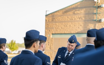 181st Communications Squadron conduct blues inspection